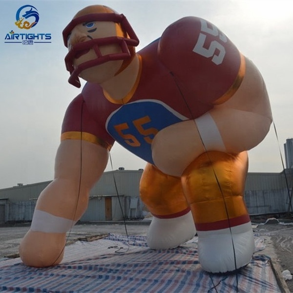 6m high giant inflatable soccer player customized durable inflatable athlete balloon