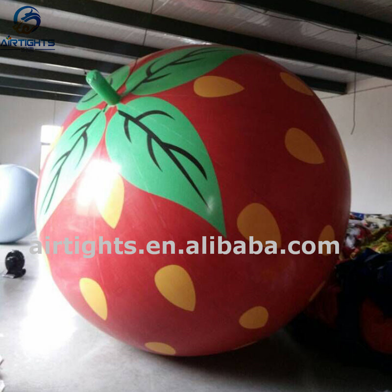 Strawberry Helium Balloon, Giant Inflatable Strawberry Balloon