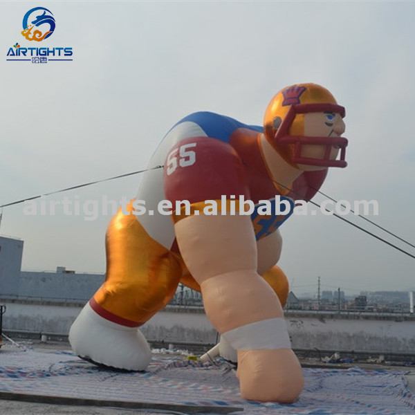 6m high giant inflatable soccer player customized durable inflatable athlete balloon