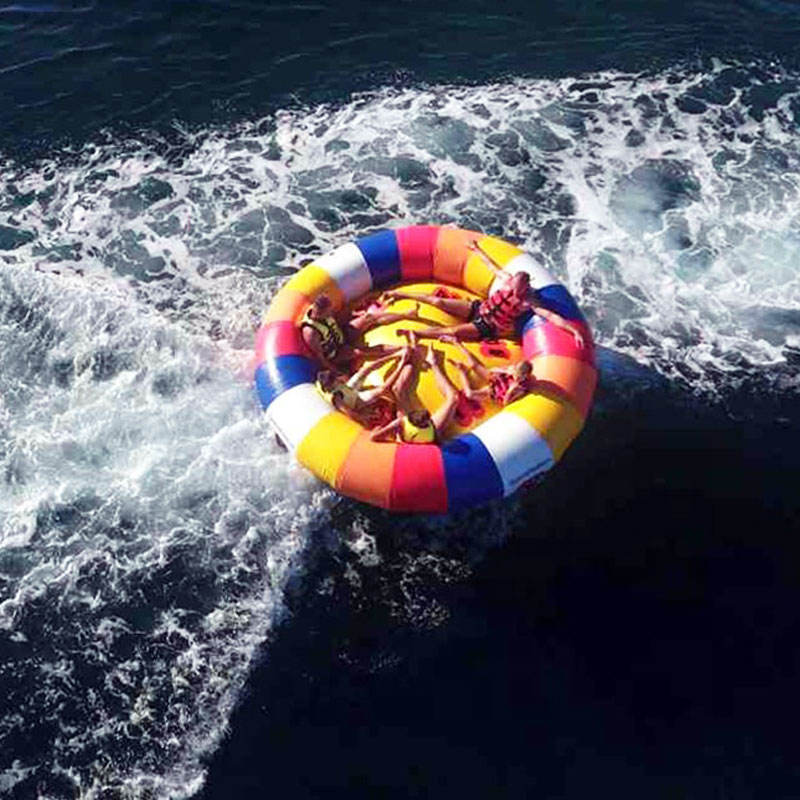 Best Sale Inflatable Water Spinner Airtight Colorful Inflatable Towable Disco Boat