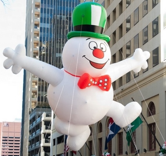 7m High Floating Christmas Decoration Giant Inflatable Snowman Helium Balloon for Parade