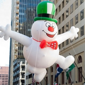 7m High Floating Christmas Decoration Giant Inflatable Snowman Helium Balloon for Parade