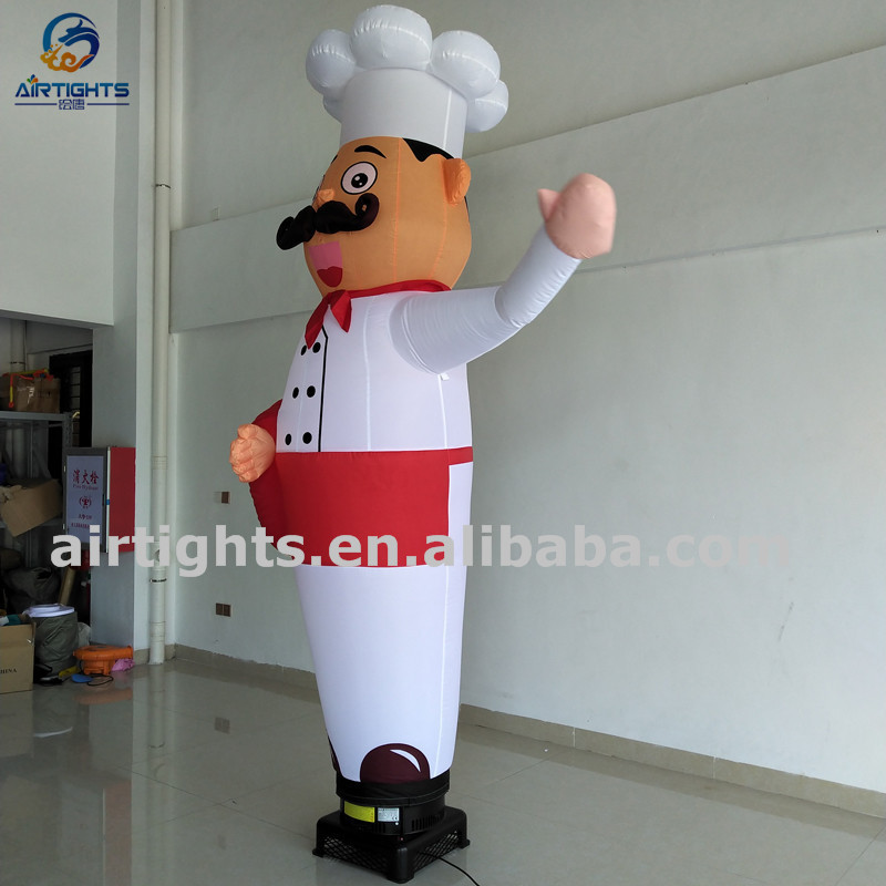 Waving Hand Chef balloon good price inflatable waving cook air dancer for restaurant