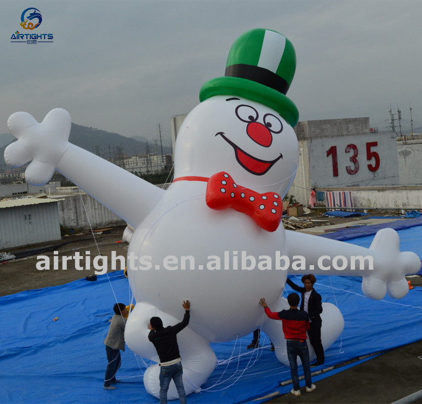 7m High Floating Christmas Decoration Giant Inflatable Snowman Helium Balloon for Parade