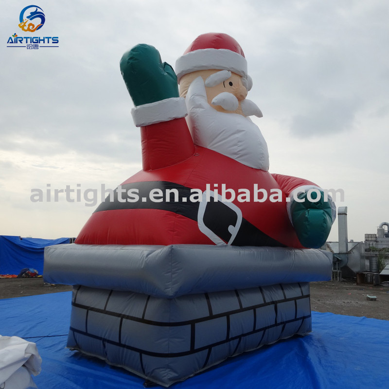 18ft high Father Christmas Balloon Giant Durable Inflatable Santa Claus for Sales