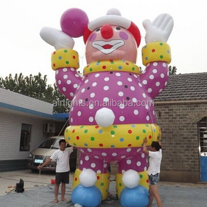 giant cheap flying inflatable clown, durable custom inflatable cartoon helium balloon for events