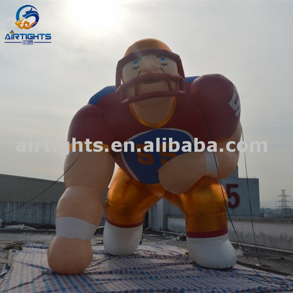 6m high giant inflatable soccer player customized durable inflatable athlete balloon