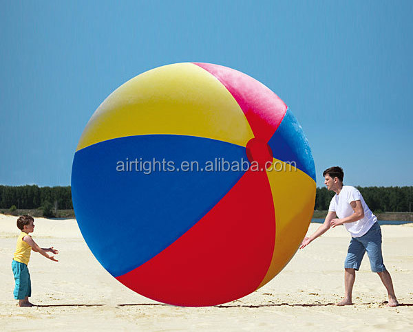 Huge Inflatable Beach ball Colorful Big PVC Beach Ball for Water Game