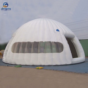 Craze hot bubble tent custom big PVC tarpaulin inflatable air dome tent