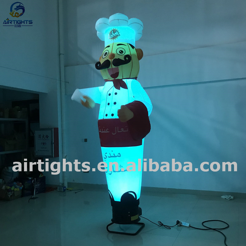 Waving Hand Chef balloon good price inflatable waving cook air dancer for restaurant