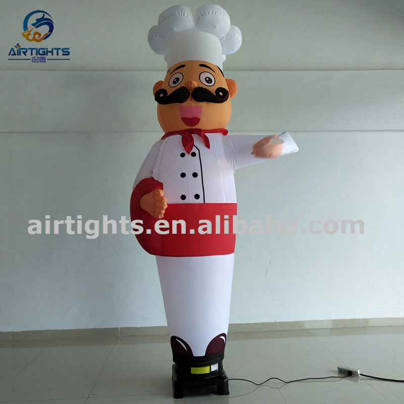 Waving Hand Chef balloon good price inflatable waving cook air dancer for restaurant