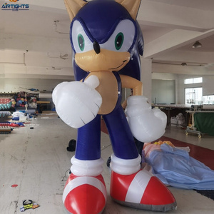 Professional Supply Factory Price Big Inflatable Sonic Cartoon Mascot Balloon for Events