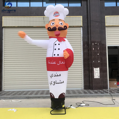 Waving Hand Chef balloon good price inflatable waving cook air dancer for restaurant