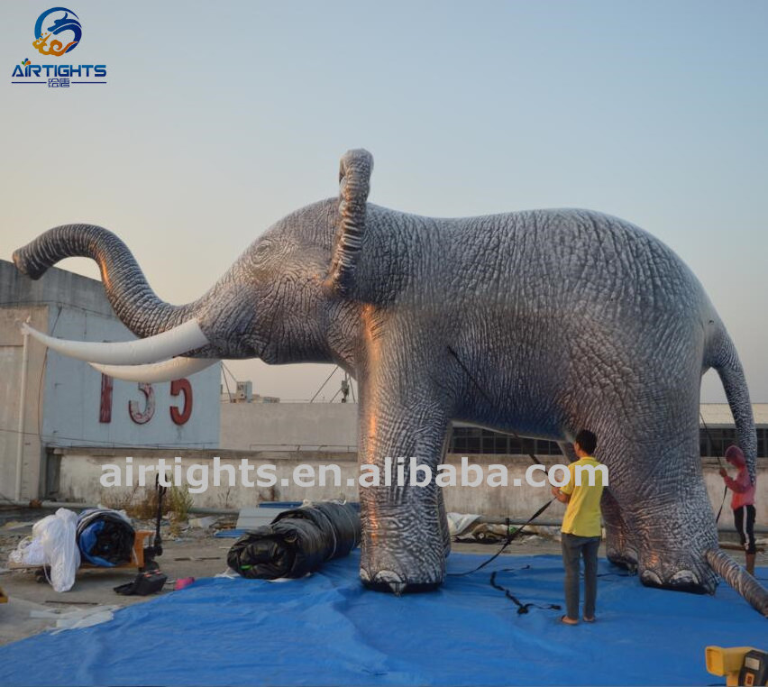 Factory Custom Made Giant Vivid Inflatable Elephant Animal Balloon for Events