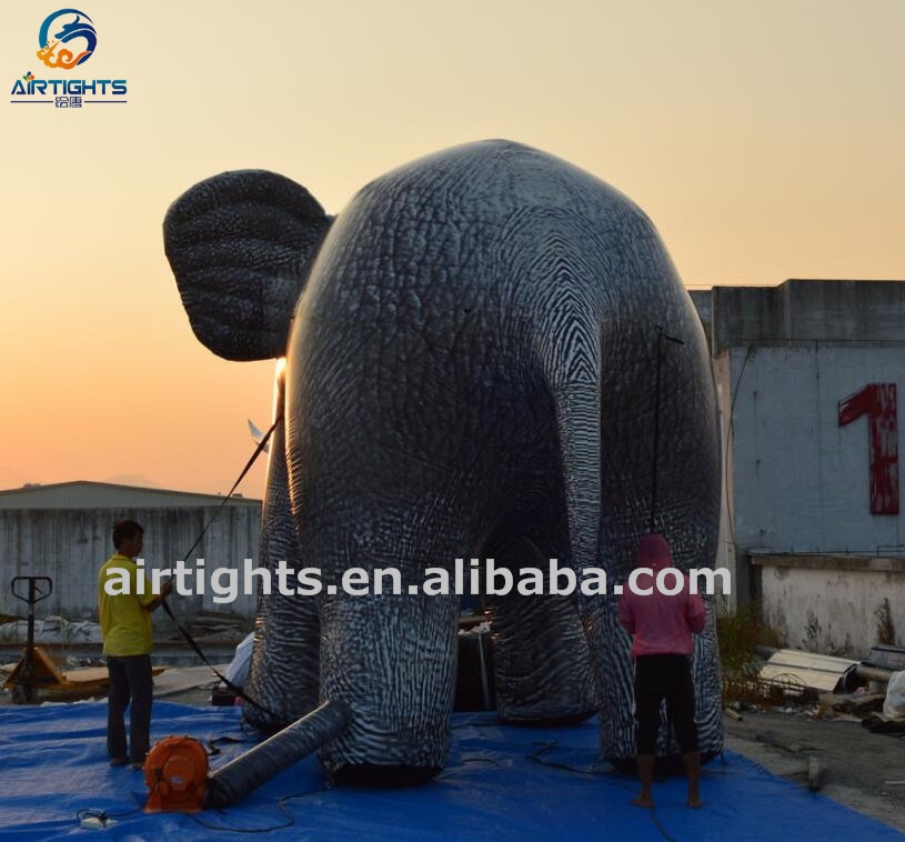 Factory Custom Made Giant Vivid Inflatable Elephant Animal Balloon for Events