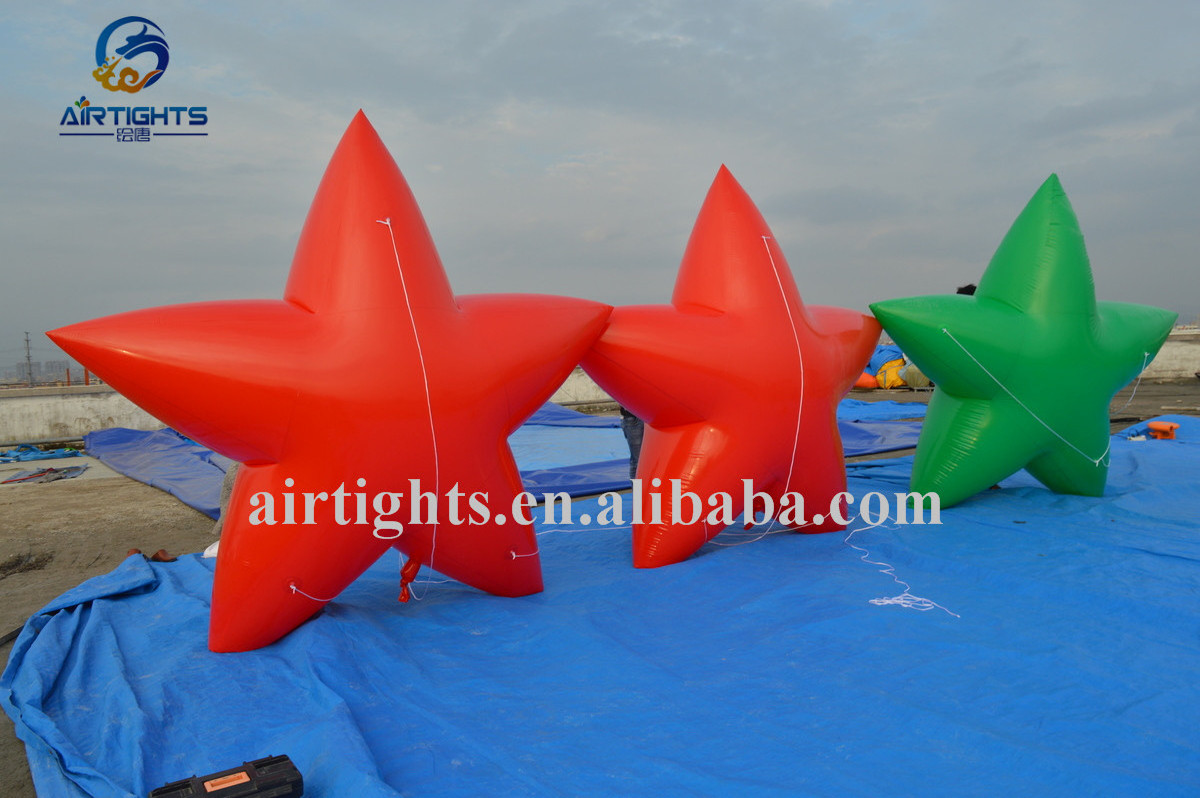 Parade Inflatable Balloon Good Price Colorful Big Star Shape Helium Balloon for Activities