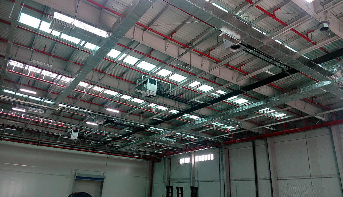 AirTS High And Large Space Dehumidifying industrial Air Conditioner Equipment with Water Source for automobile workshop