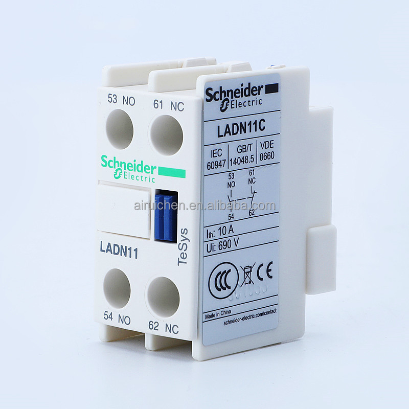 Distributor Schneider-new Auxiliary contact block 2NO + 2NC LADN22C LADN22 contactor telemecanique