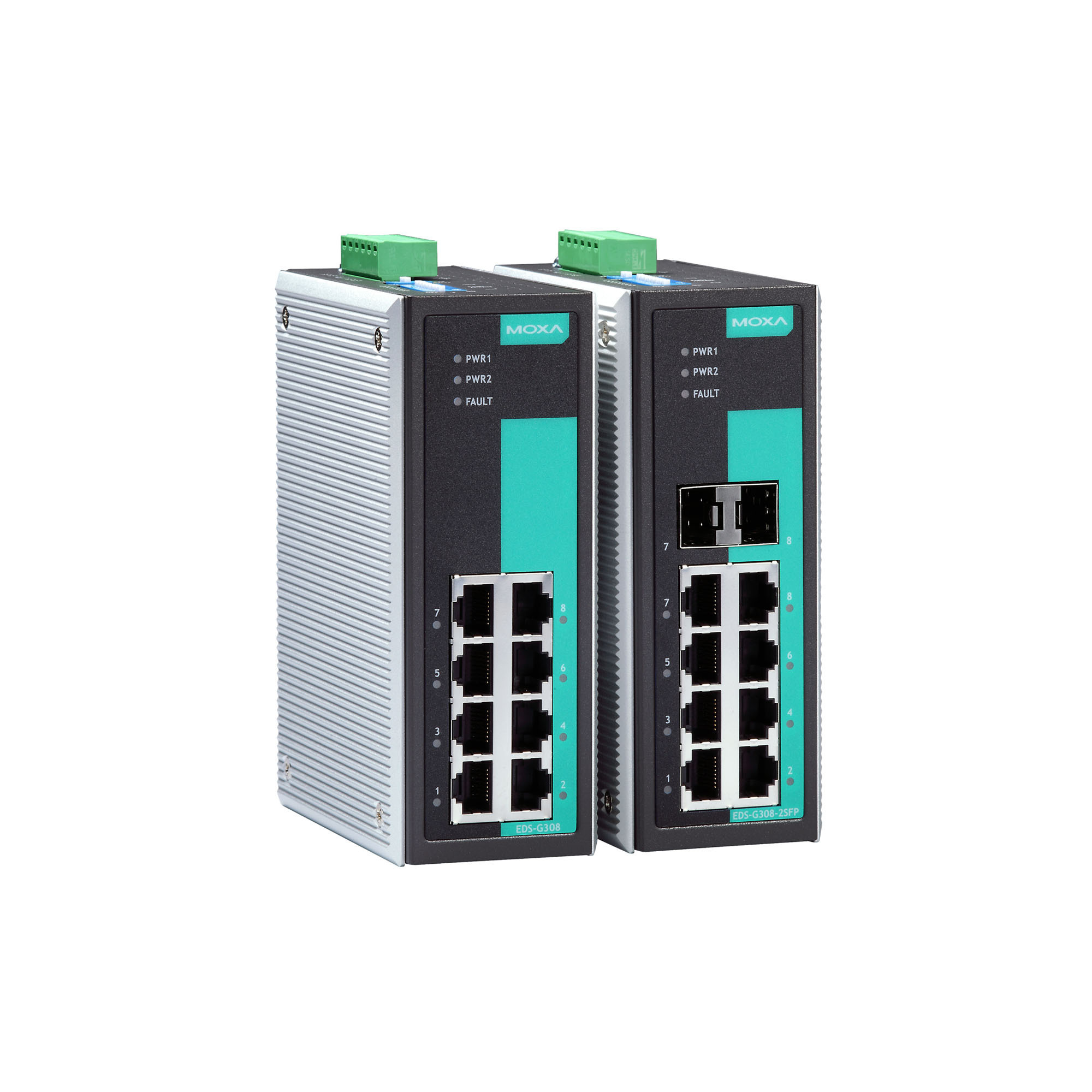 TaiWan MOXA original Industrial controls EDS-G308 EDS-G308-2SFP 8G-port full Gigabit unmanaged Ethernet switches MOXA