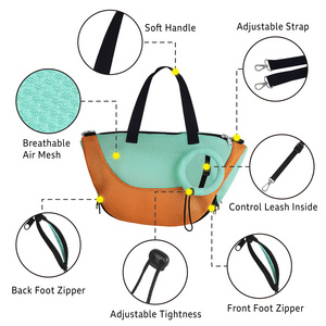 2023 Best Selling Adjustable Portable Breathable Casual Soft Mesh Cat Dog Puppy Carrier Bag