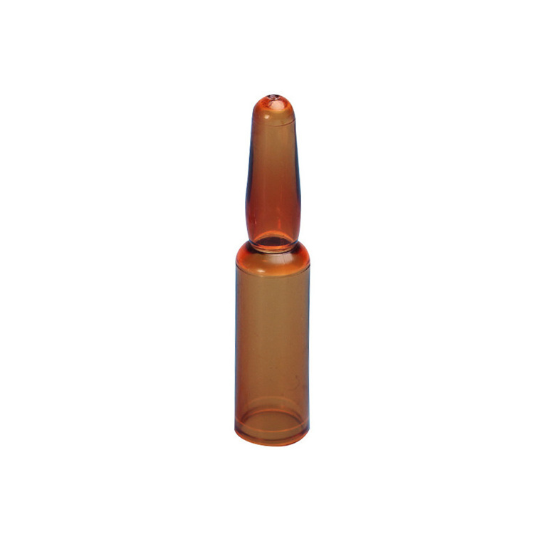 wholeasela empty 1.5ml clear amber ampoules plastic bottle