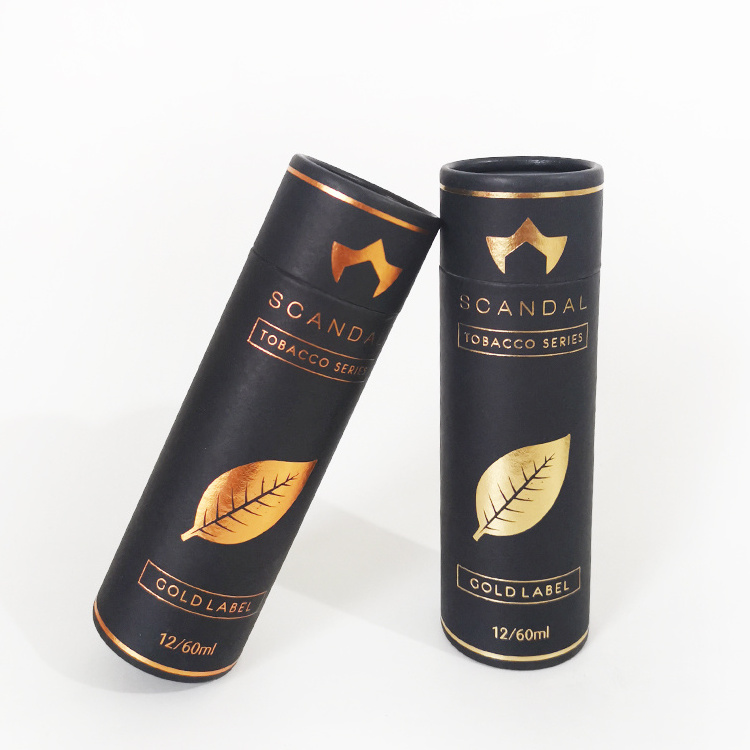 cardboard incense bottle Kraft Paper tube Packaging with Fancy Logo Printing glass bottle dropper packaging