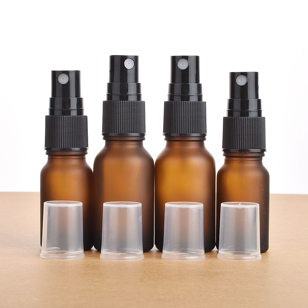 30ml custom color essential oil packing matt amber glass spray bottle for room spray