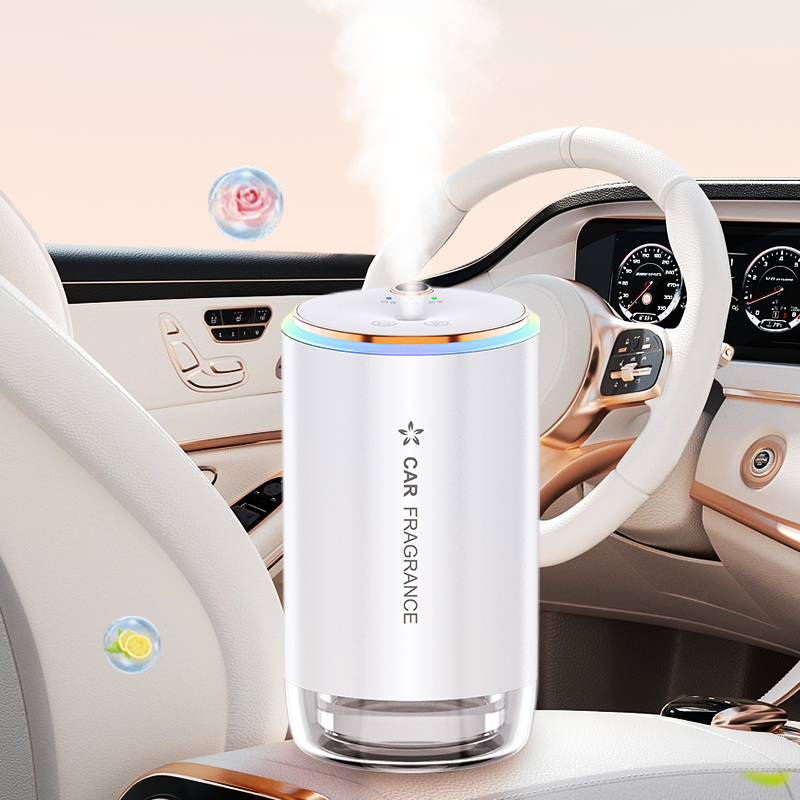 Newest Starry Top Intelligent Sprayer Aromatherapy Ambiance Light White Car Perfume Deodorant For Car