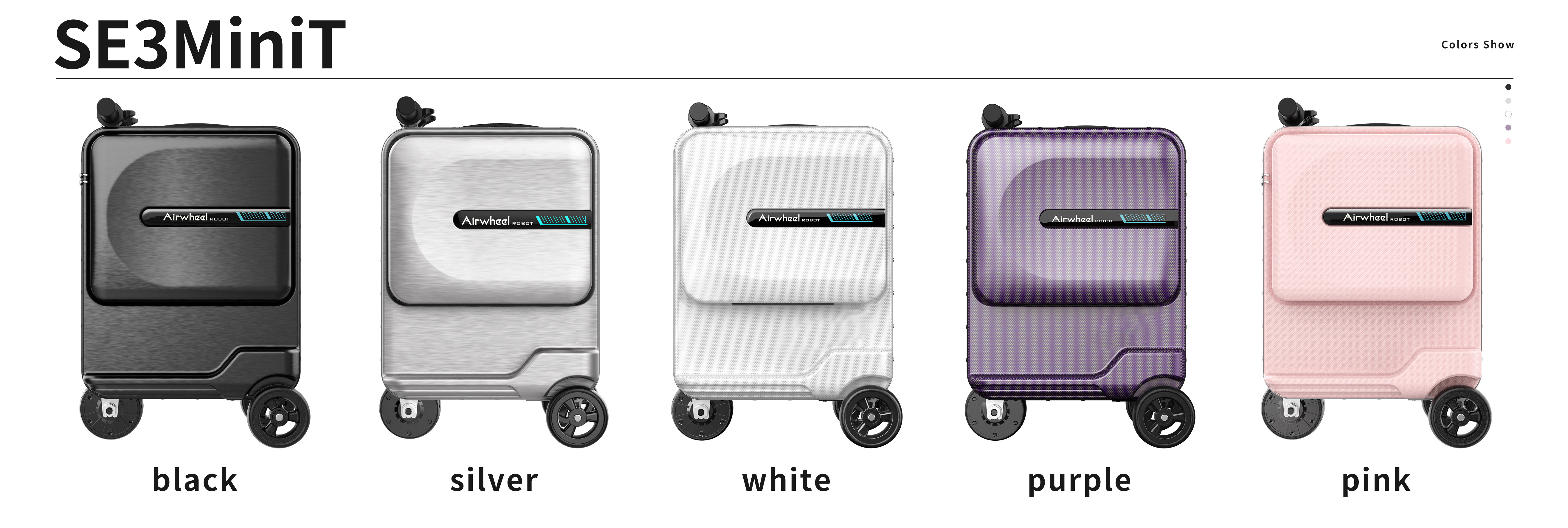 SE3miniT smart luggage mini suitcase with wheels carry-ons with Removable Power Bank Battery  luggage