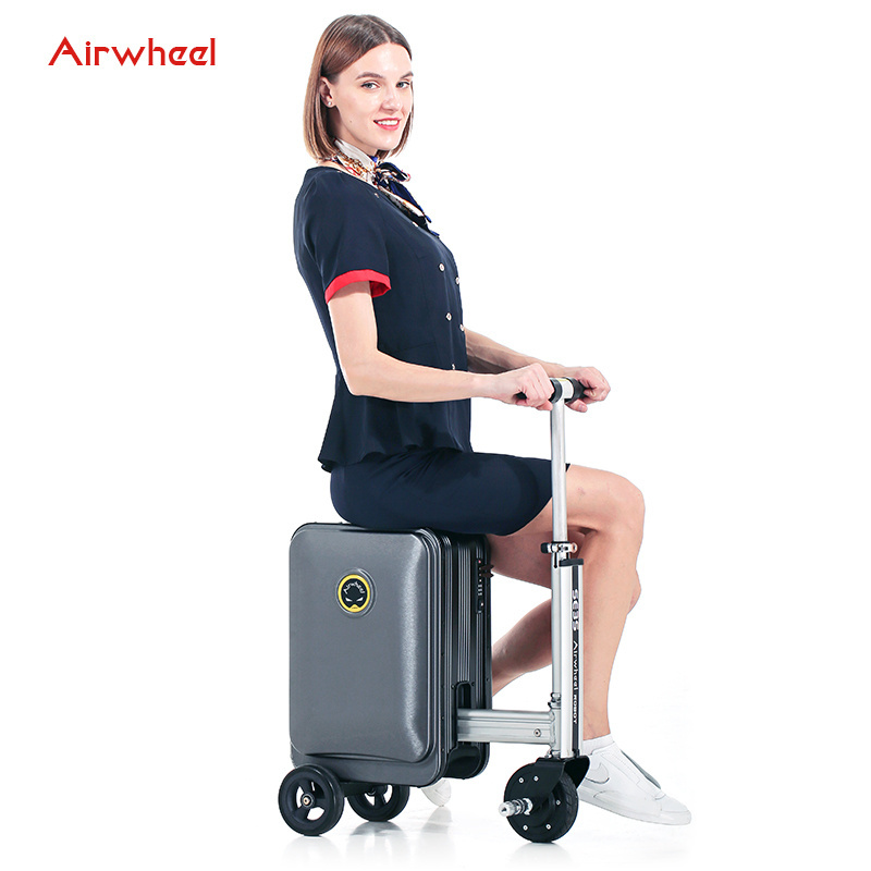 Airwheel designers brand Korean style trolley suitcase with usb charging custom travel smart carry on luggage