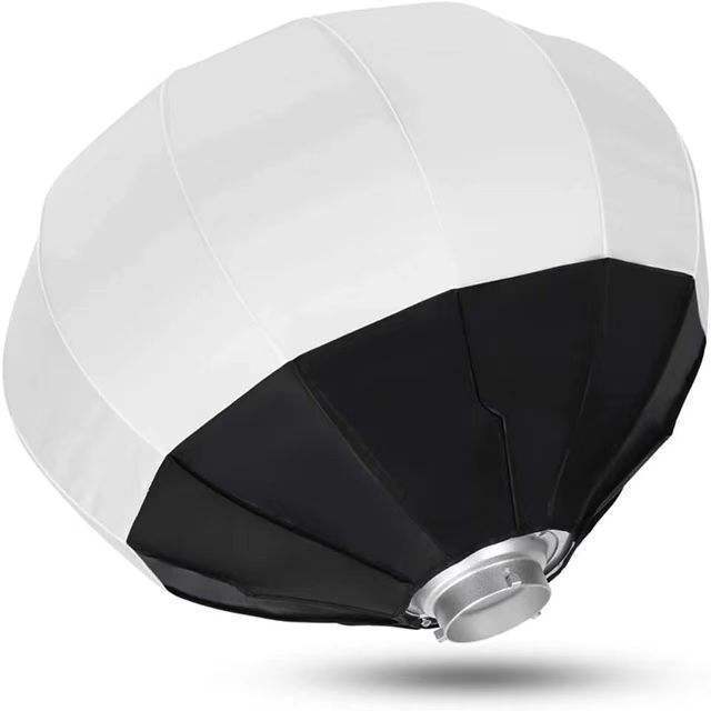 Lantern Softbox Spherical Collapsible Softbox Quick-Install with Socket for Studio Photography Video Lighting Accessory