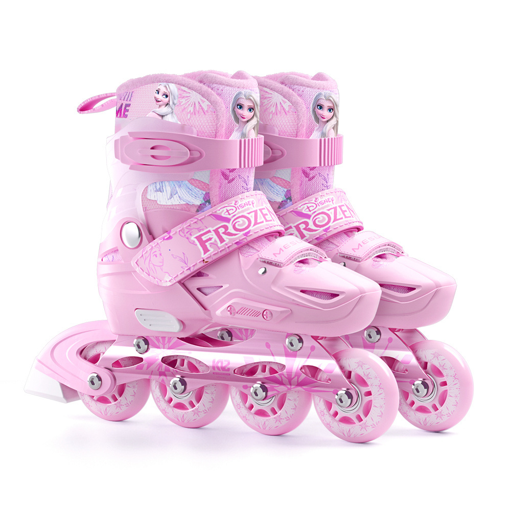 Disney  Hot Selling High Quality Children PU 4 Wheels Inline Roller Skate Shoes for Boys and Girls