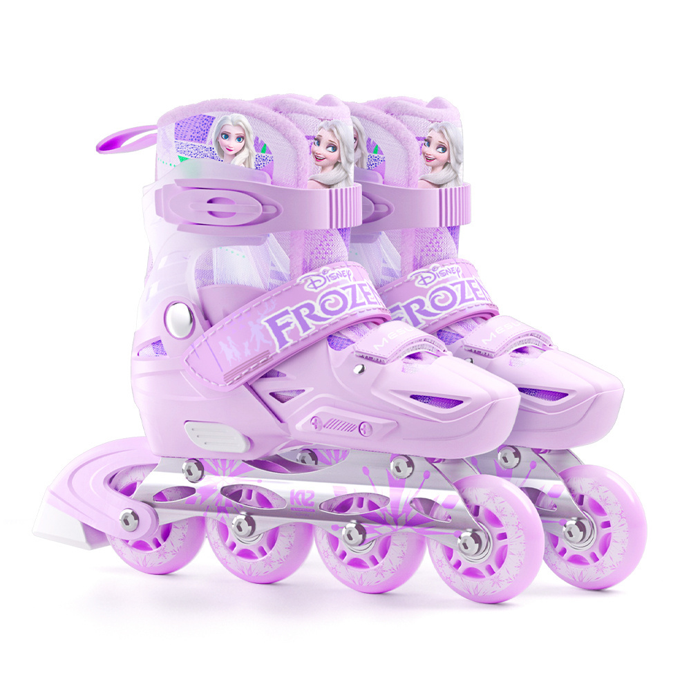 Disney  Hot Selling High Quality Children PU 4 Wheels Inline Roller Skate Shoes for Boys and Girls