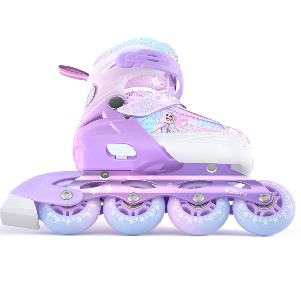 Disney Hot Selling New Skates Outdoor Freestyle Ice Skates Shoes Children Flashing Adjustable Patin Roller Skate Shoes