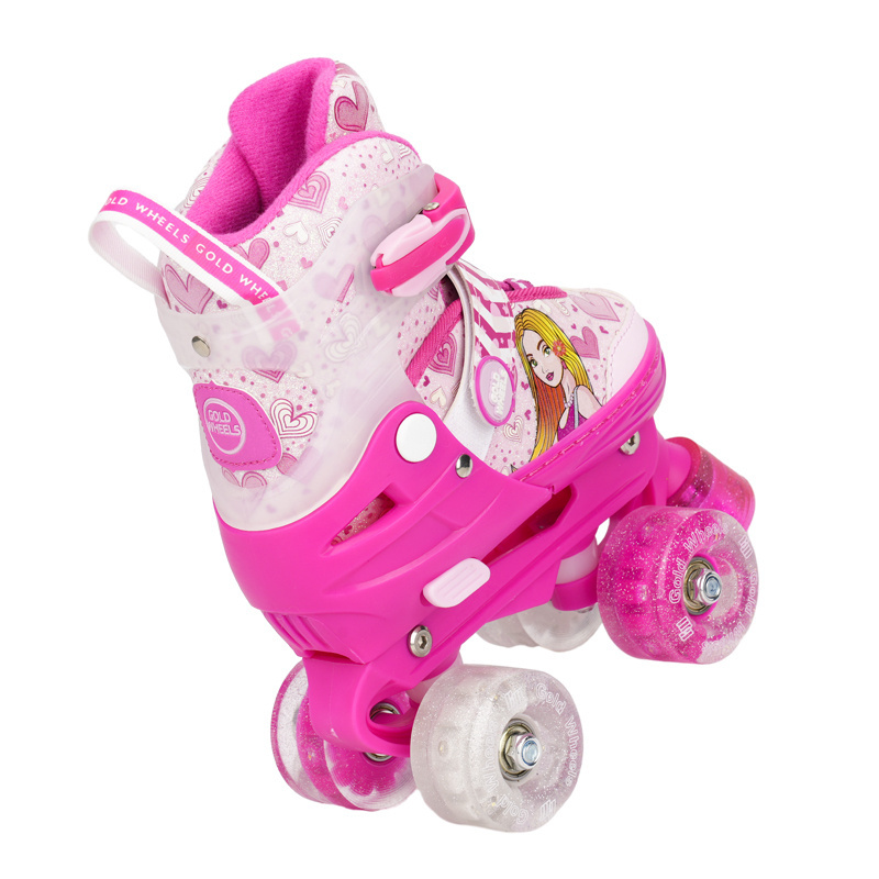 Aisamstar New Ice Skates Adult Double Row Roller Skates Luminous Wheels Men's And Women's Roller Shoes Skates