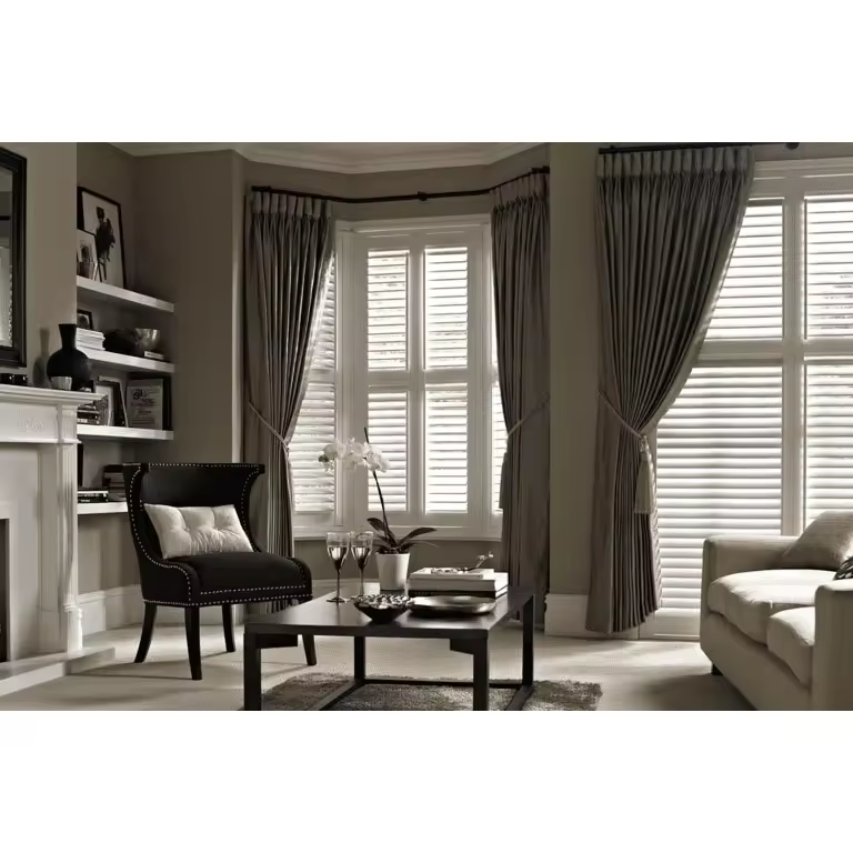 Wholesale unique stylish customized wood plantation shutters from China