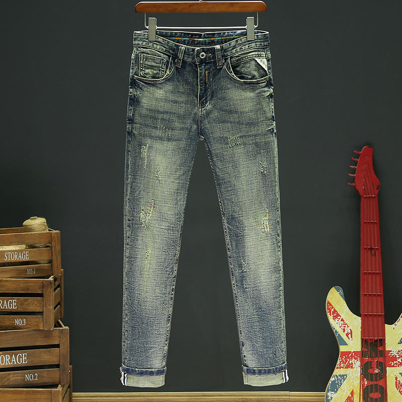 Custom Loose Fit Vintage Flared Jeans Men's Stacked Denim Men's Jeans High Quality Pants Blank Denim Loose Men's Jeans