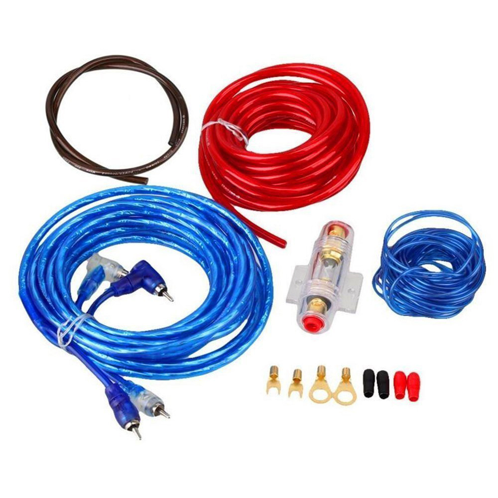 high quality Copper material car sound  8 gauge amplifier wiring kit