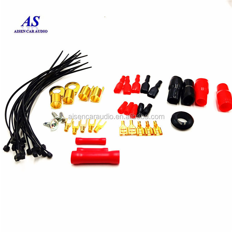 high quality pure Copper material amp car sound  8 gauge amplifier wiring kit