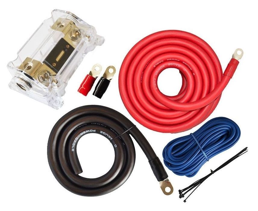 A W G Standard 0 gauge complete amplifier wiring kit.0/4/8 gauge amp install kit