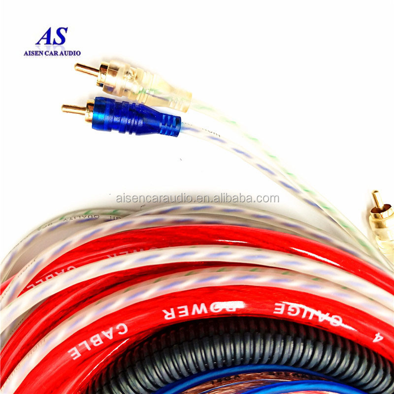 Copper 8 Gauge Complete Installation 8 GA Pro Amplifier Wire kit