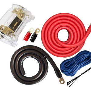 Pure copper complete amplifier wiring kit.0/4/8 Gauge copper wring kit