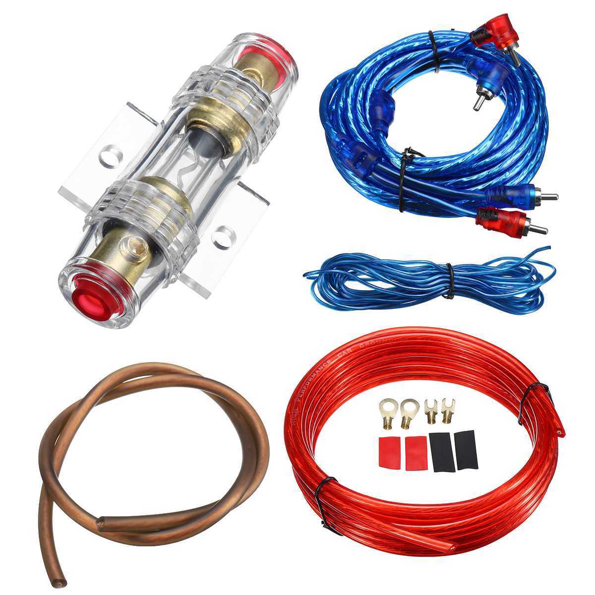 high quality ofc material amp car sound awg 8 ga amplifier wiring kit