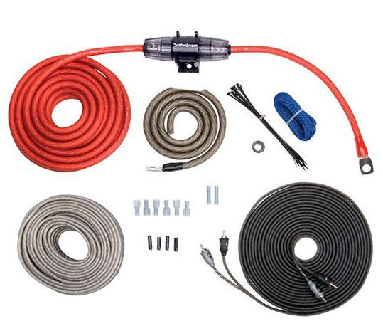 Oxygen free Copper 8 Gauge Complete Installation 8 GA Pro Amplifier Wire kit