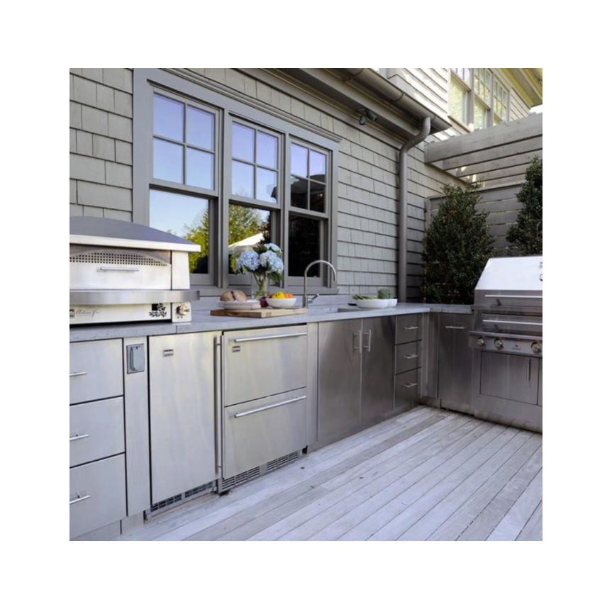 Home  Outdoor Modern furniture design Stainless steel durable Kitchen Cabinets