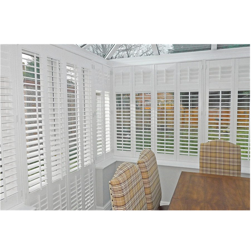 European Design window Plantation Shutter Interior Adjustable louver wood Plantation Shutter