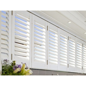 Newest reasonable price basswood window full height plantation norman wood shutters