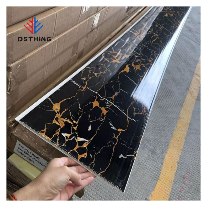 Dsthing Black Pvc Panel Insulation Suspended Ceiling Tiles For Home Decoration