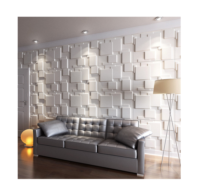 AISEN DECOR  China Wholesale Eco-friendly Pvc Wallpaper Easy To Install Gold Diamond Design Pvc Interior Wall Panel 3d Board