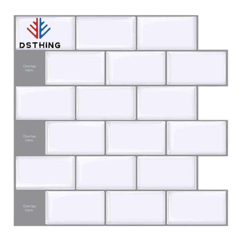 Dsthing Interior Self Adhesive Wallpaper 3D Wall Tiles Peel and Stick